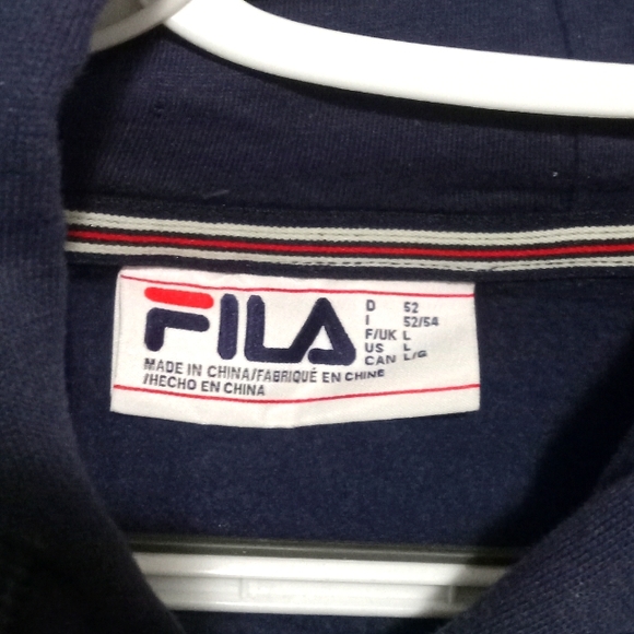 Men's Fila Large navy sweater - Picture 3 of 4